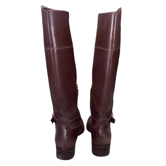 Banana Republic Sloanne Brown Leather High Riding Boots - 8.5 - Picture 9 of 16